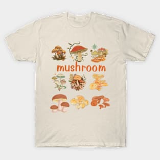 Vintage Mushroom, Mushroom Mycology, Vintage Style Mushrooms Mushroom T-Shirt